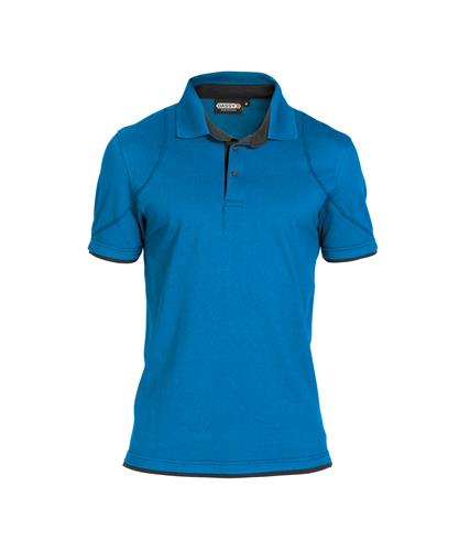 DASSY polo orbital azuurblauw grijs xxl