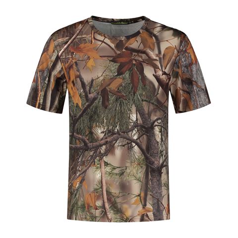 Stealth Gear t-shirt korte mouw camo bosprint maat xl