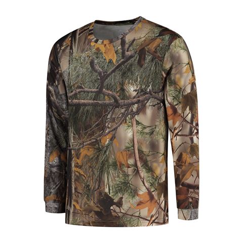 Stealth Gear t-shirt lange mouw camo bosprint maat xxl