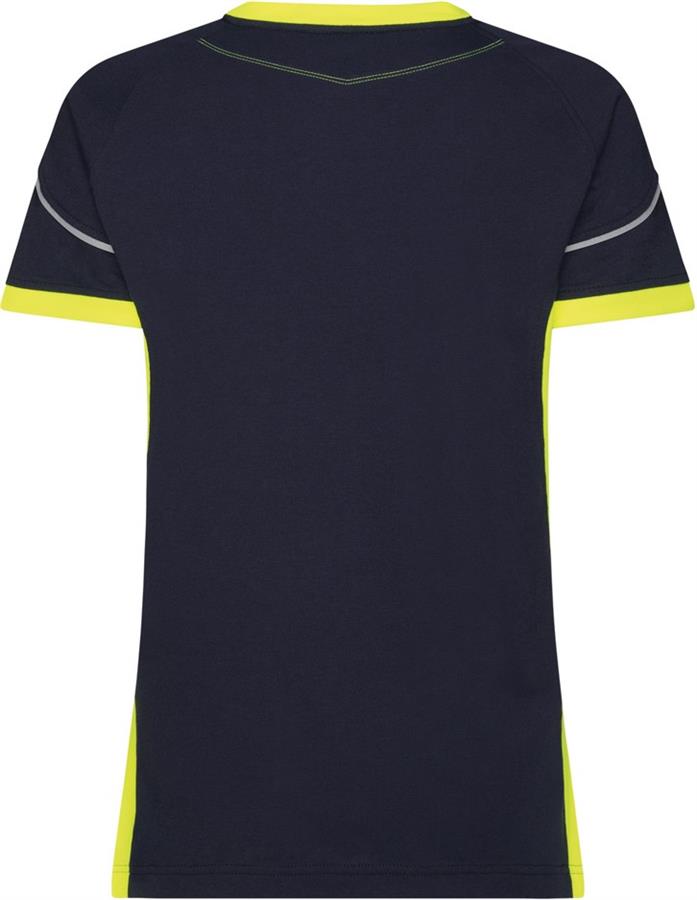 DASSY t-shirt tampico nachtblauw fluogeel 4xl