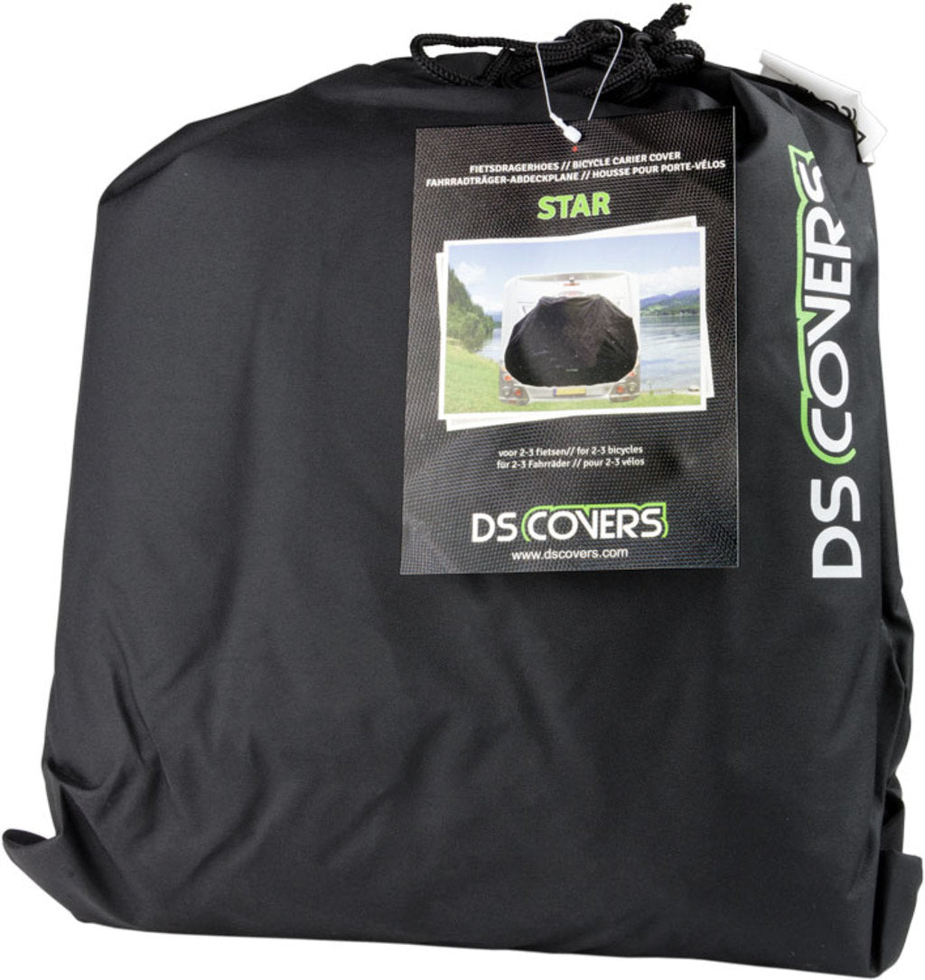 DS Covers Hoes ds star fietsdrager z gevarenbordhouder zw