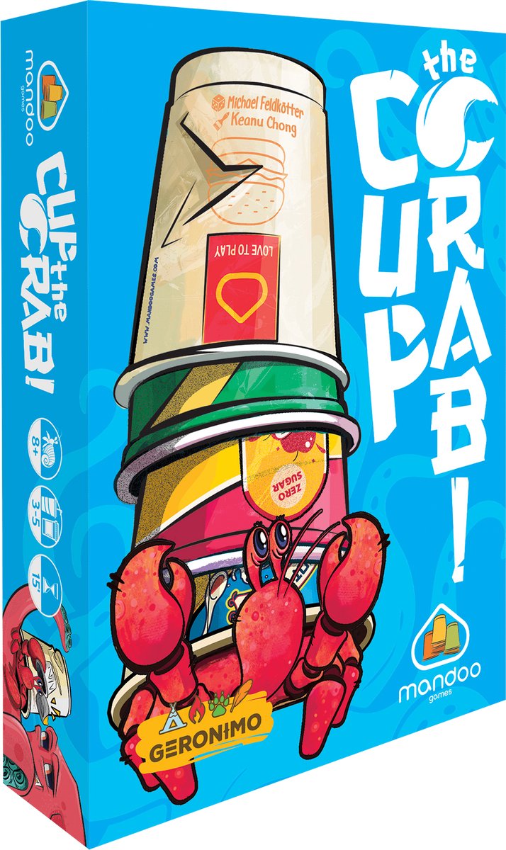 Geronimo Games Cup the crab - - kaartspel - vanaf 8 jaar oud - van 3 tot 5 spelers