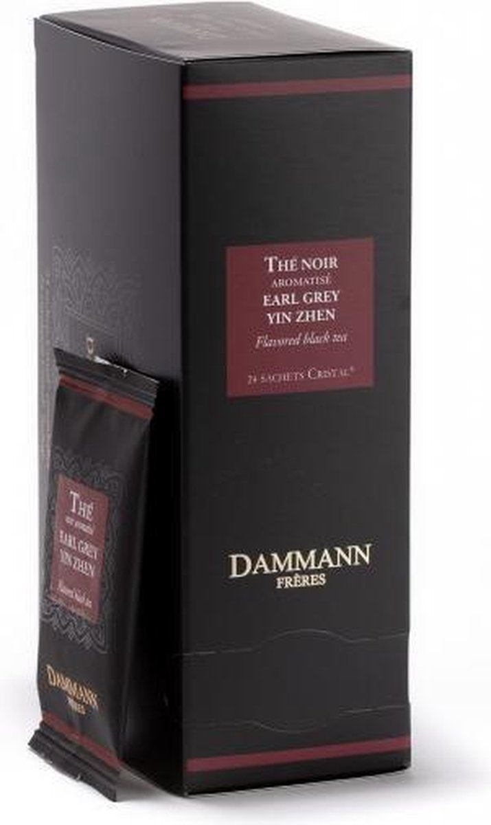 Dammann Frères - earl grey yin zhen - 24 crystal teabags - zwarte thee