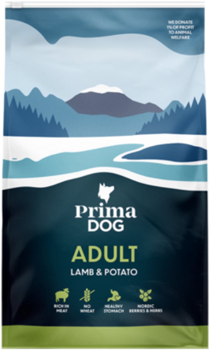 PrimaDog hondenvoer adult lam aardappel - 3 kilo
