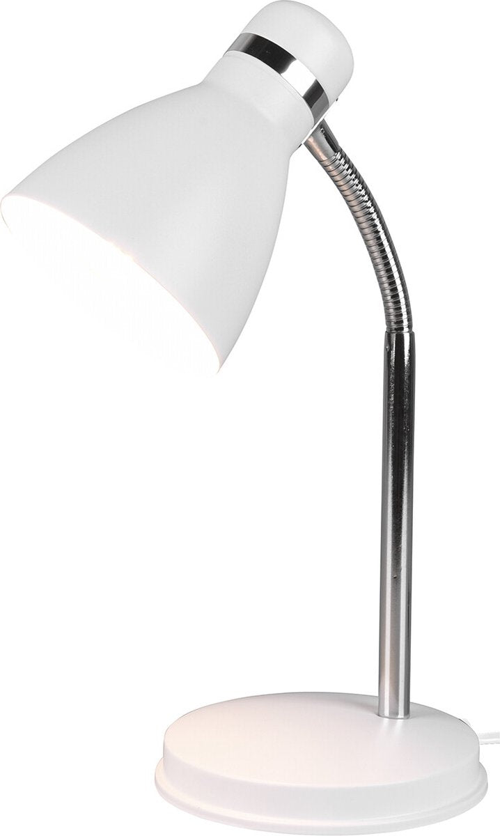 RL LIVE YOUR LIGHT Reality harvey - tafellamp - bureaulamp - wit mat - flex - excl. 1x e27 4w