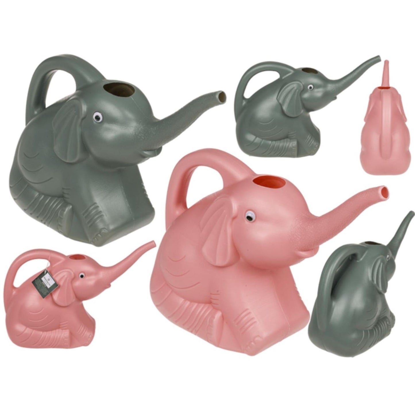 Out Of The Blue Gieter olifant 2l 29x11x20cm roze groen