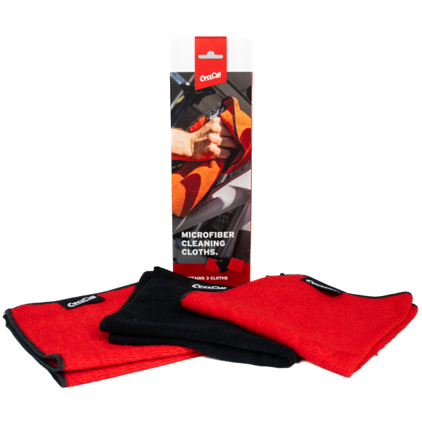 CyclOn Schoonmaakdoek set twee kleuren - rood zwart