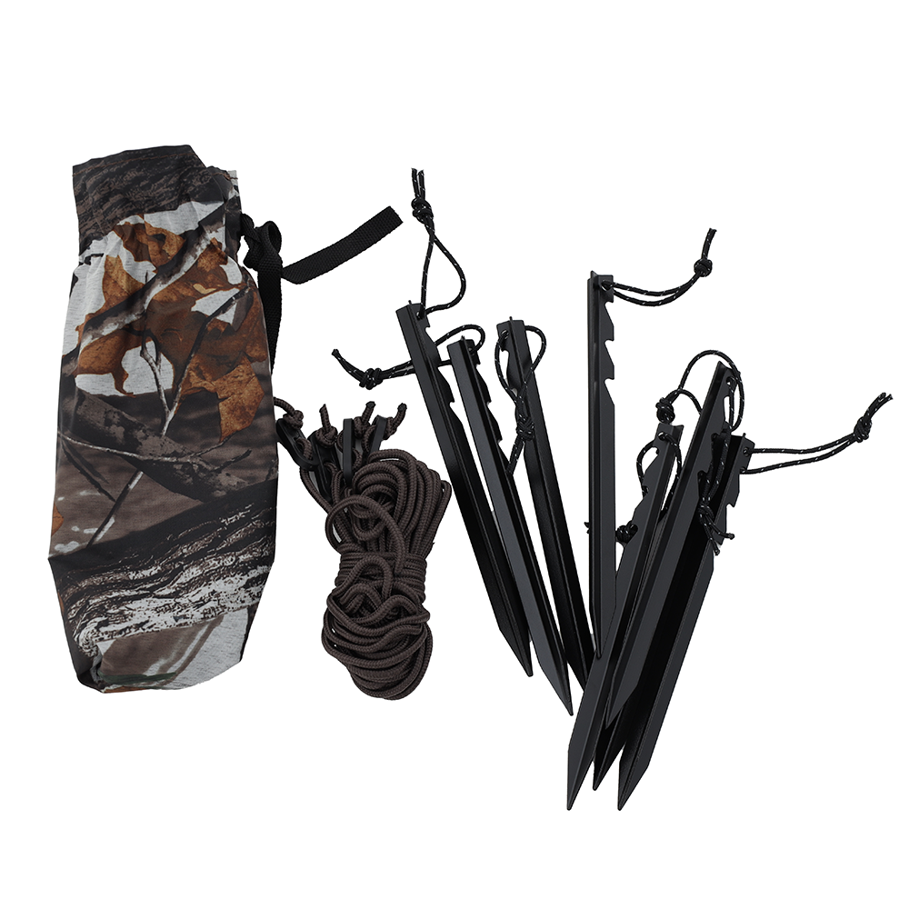 Buteo Photo Gear tas met haringen en touwen sneeuw
