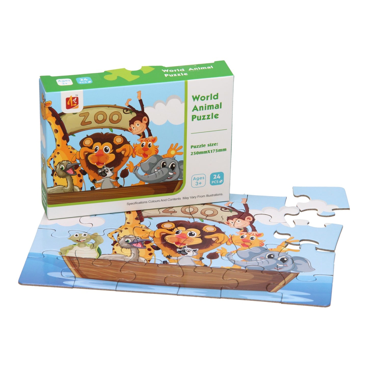 Lobbes Puzzel dierentuin, 24st.