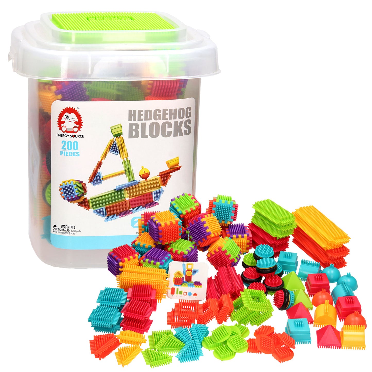 Bloko Bristle blokken in opbergbox, 200dlg.