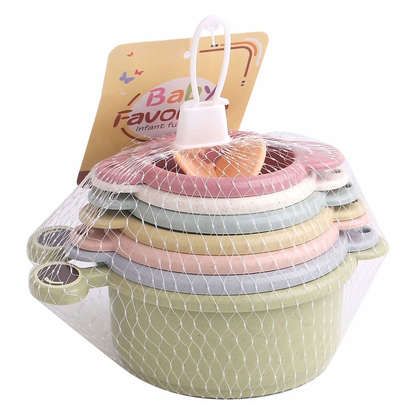 Lobbes Waterval badbekers pastel, 8dlg.