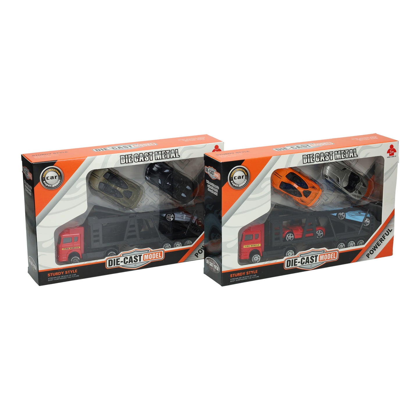 Lobbes Speelgoed BV Die-cast transporter met 4 auto's