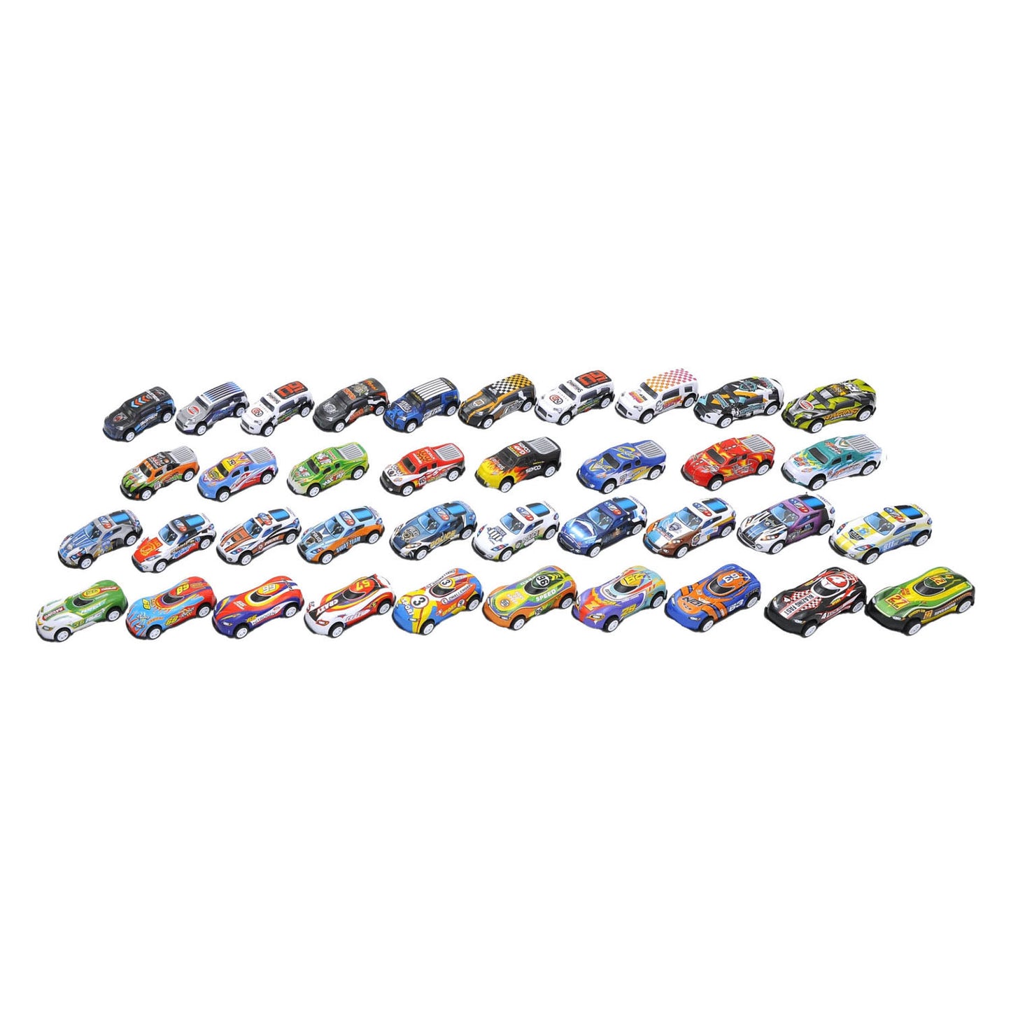 Lobbes Speelgoed BV Die-cast auto's in opbergblik, 18dlg