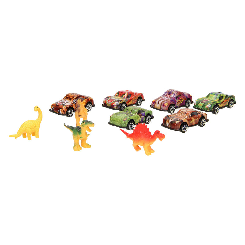Lobbes Autoset dierenprint met speeldieren