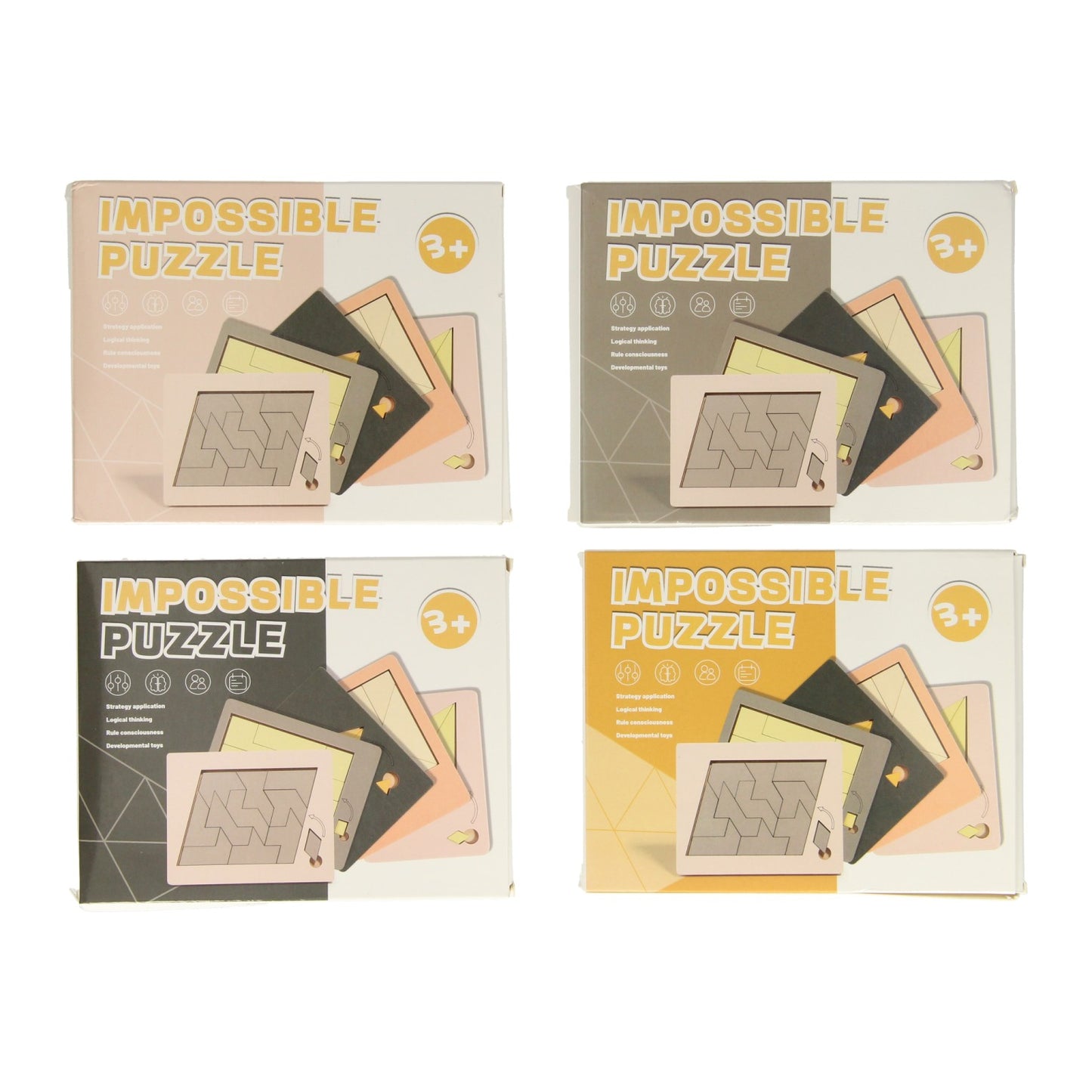 Lobbes Houten impossible denkpuzzel