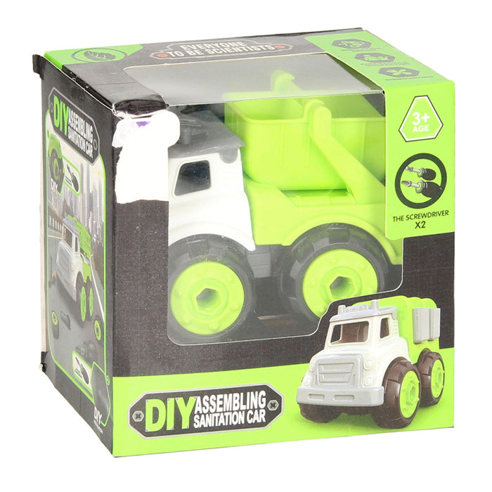 Kiepwagen met Schroefbare Wielen - Groen