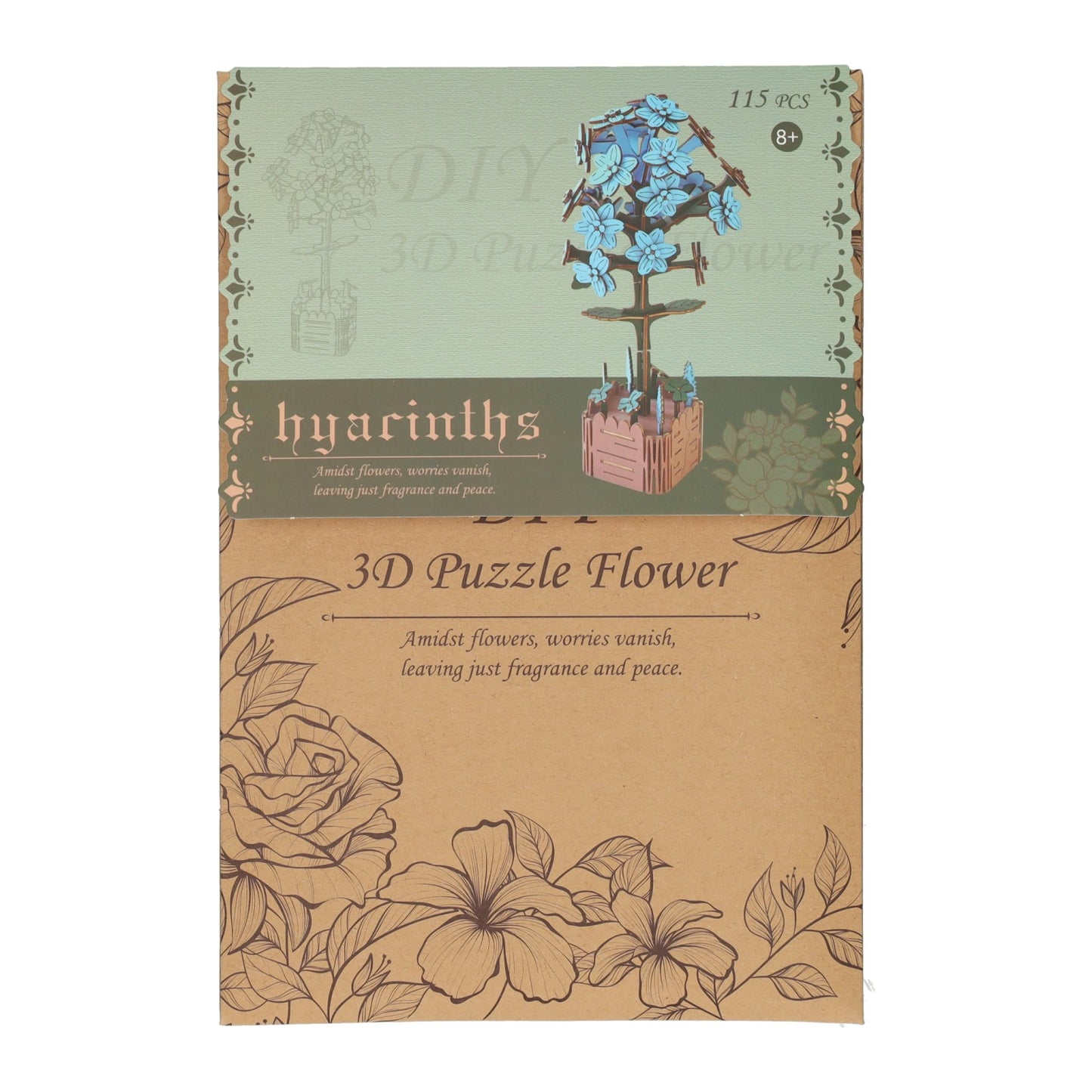 Lobbes Houten 3d bouwpakket hyacint - 115dlg.