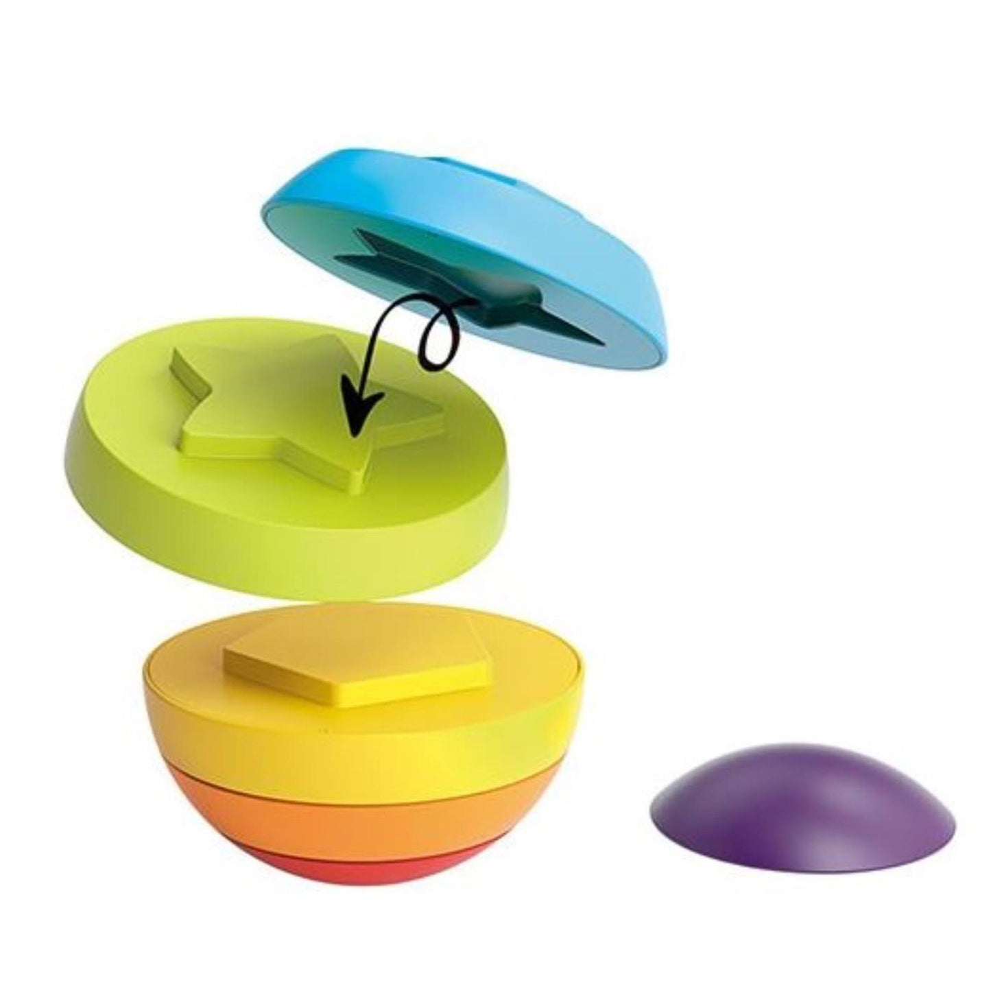 Toi-Toys Little stars stapeltoren puzzelbal 6-delig