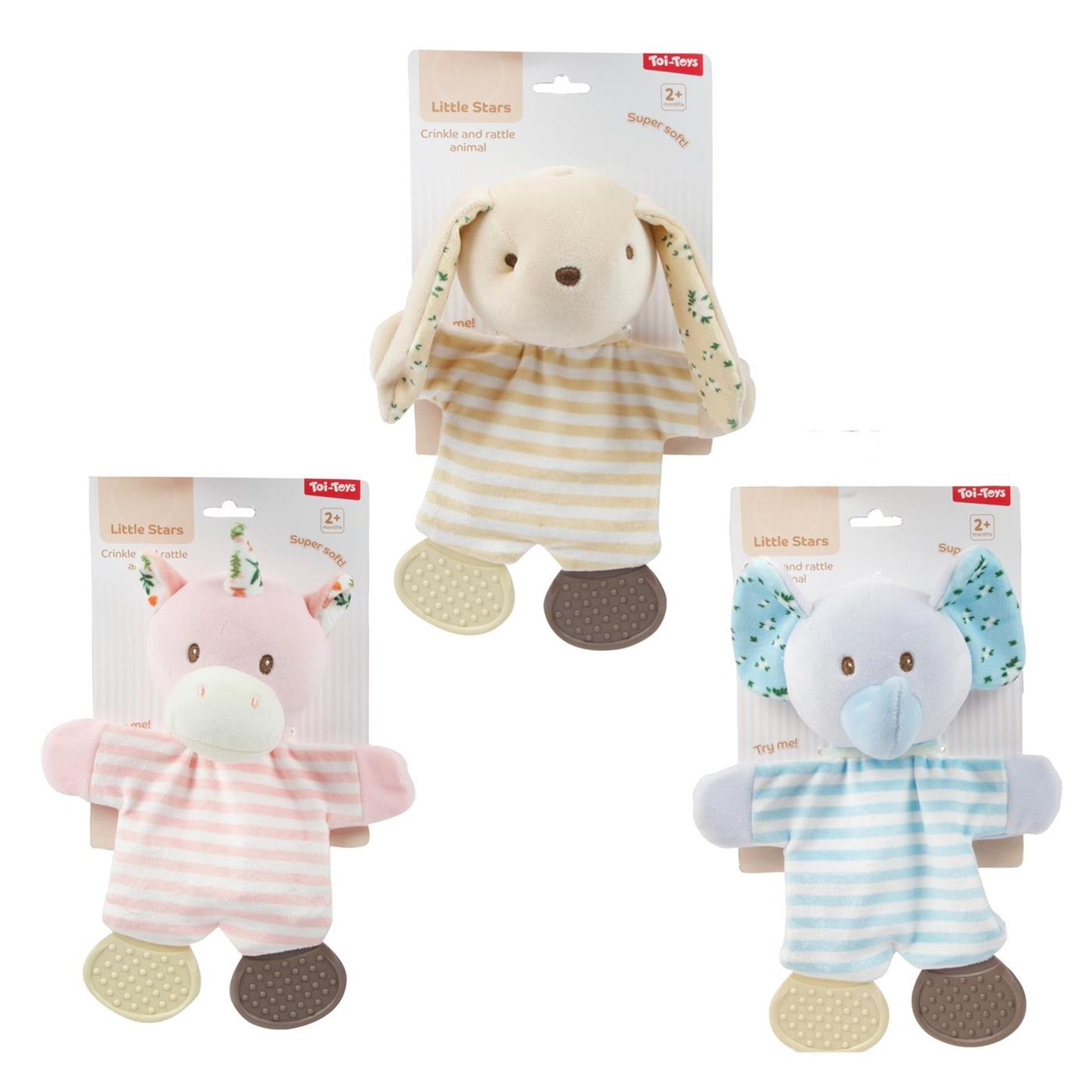 Toi-Toys Little stars baby knisperdoek+bijtring