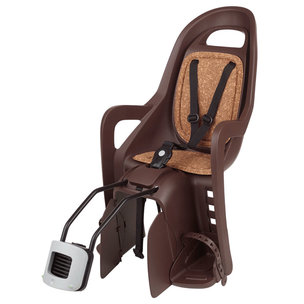 Polisport achterzitje Groovy frame bev. donker bruin Eco
