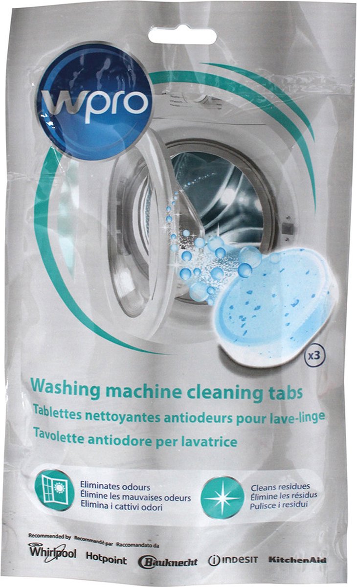 Wpro wasmachine reinigingstabletten 3 stuks