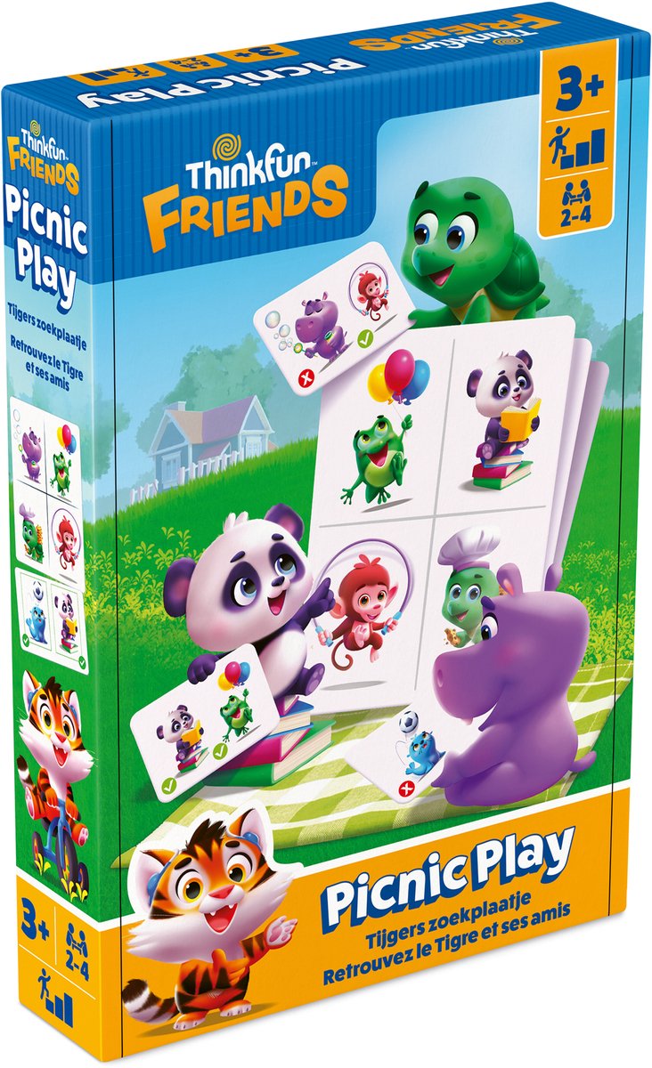 ThinkFun denkspel friends picnic play voor kinderen en volwassenen.