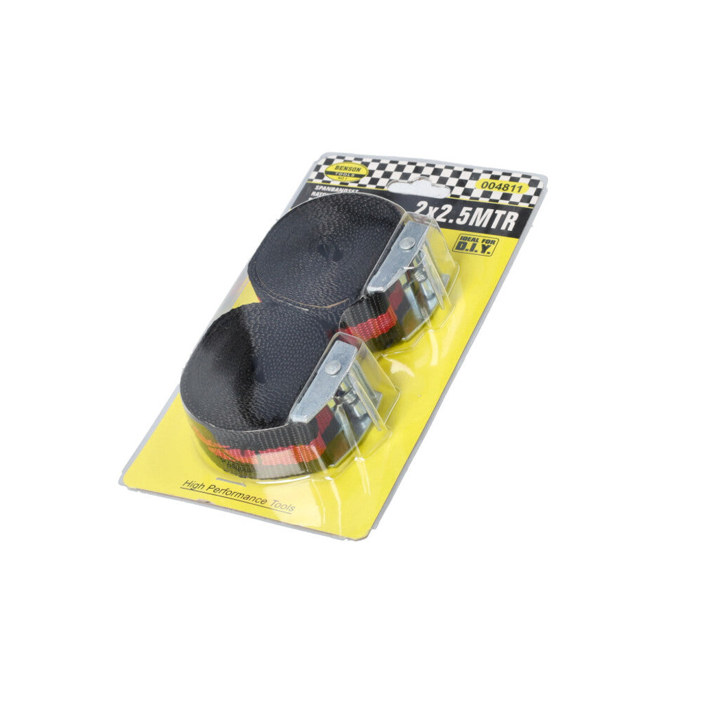 Unbranded Spanband 250x2.5cm zw ro set a 2