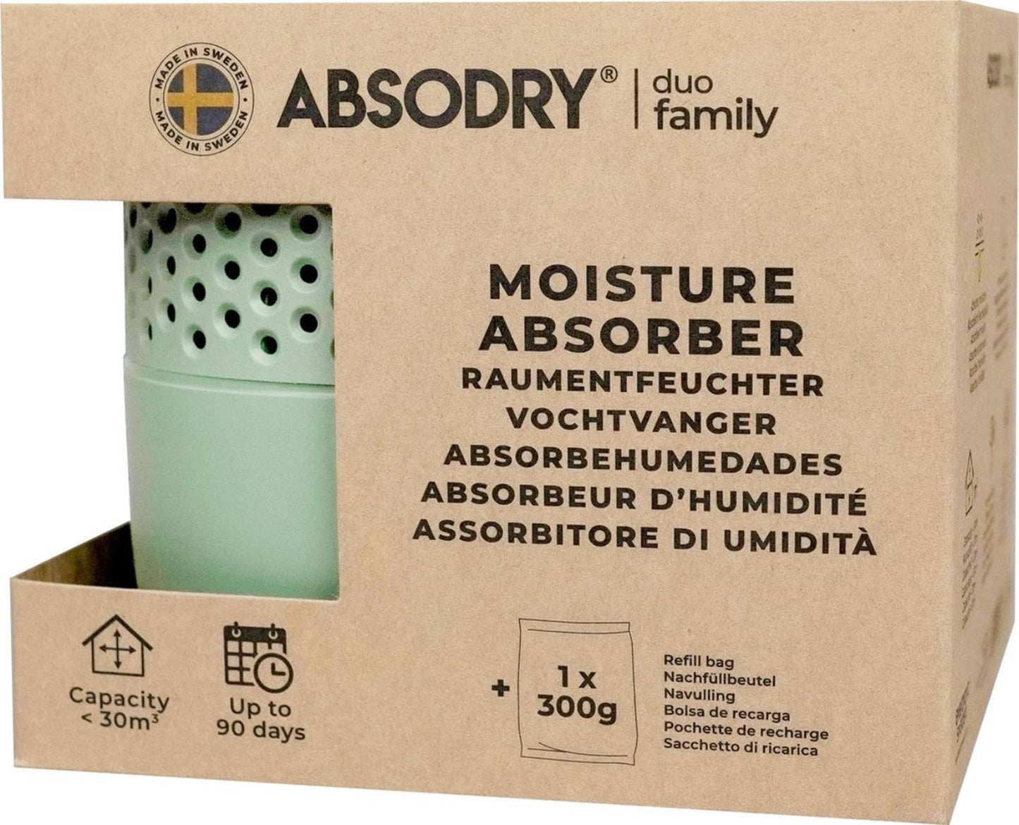 Absodry duo family bag series 3 groen