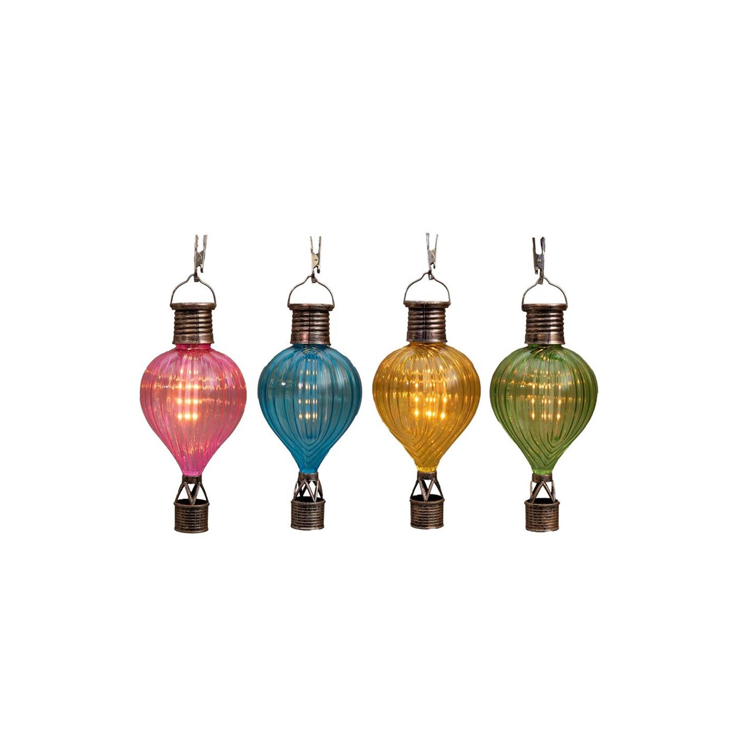 Anna's Collection Solar luchtballon flame effect 8x16cm