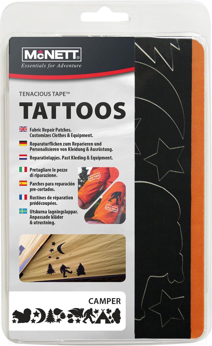 Gear Aid - reparatie pleisters - tenacious tattoo - camper