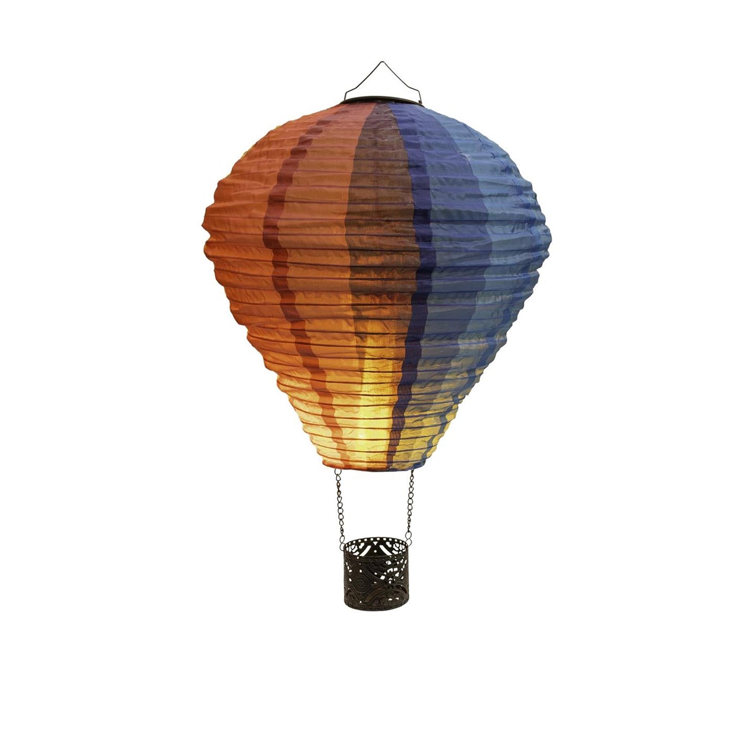 Anna's Collection Led solar luchtballon vlameffect 29x58cm