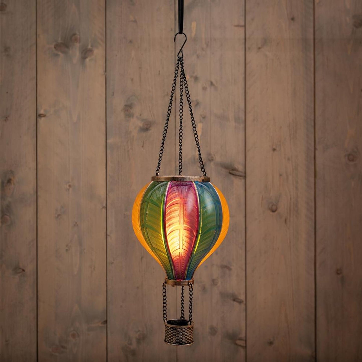Anna's Collection Led solar luchtballon multi 14x45cm