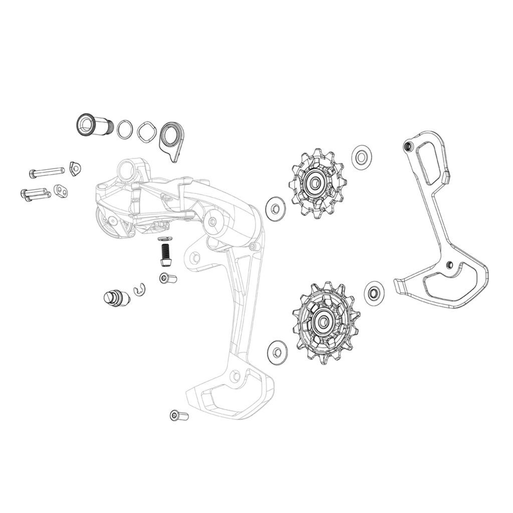 SRAM outer plate rear derailleurs s100