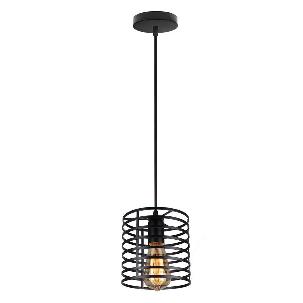 Homestyle Pro mk014-b industriële hanglamp 16x19 cm zwart metaal