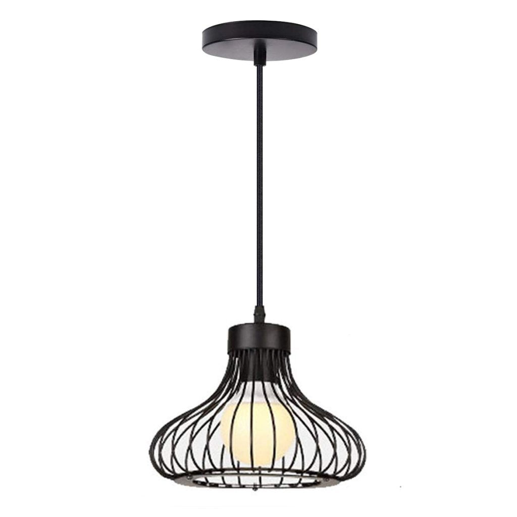 Homestyle Pro mk013-b industriële hanglamp 23x20 cm zwart metaal