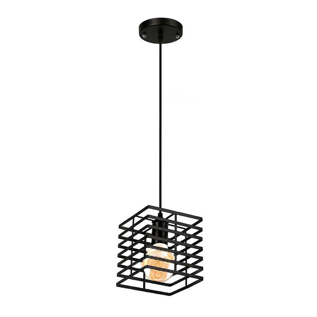 Homestyle Pro mk015-b industriële hanglamp 15x18 cm zwart metaal