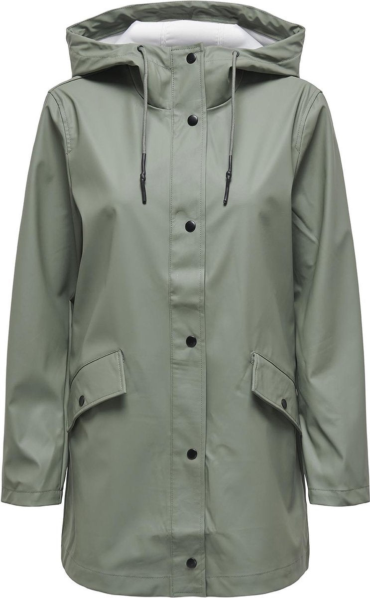 ONLY jas onlelisa raincoat otw noos 15261734 agave green dames maat - m