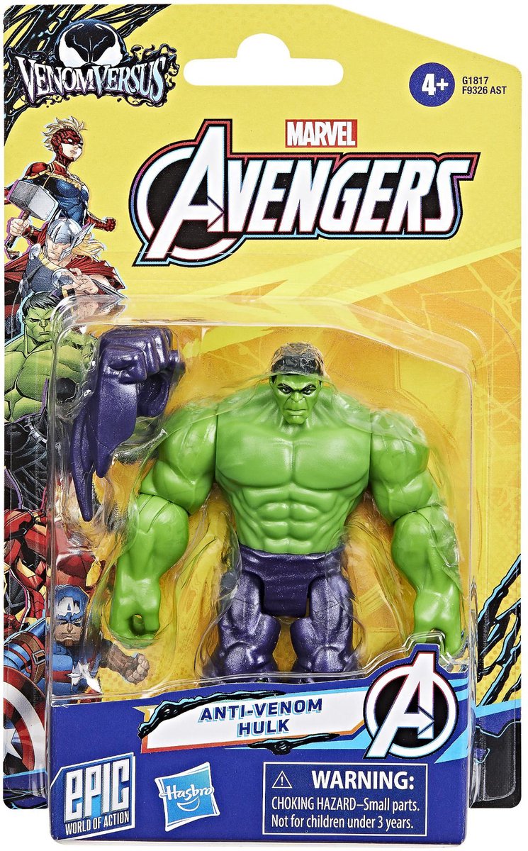 Marvel Hasbro avengers actiefiguur venom hulk 10 cm deluxe speelgoed.