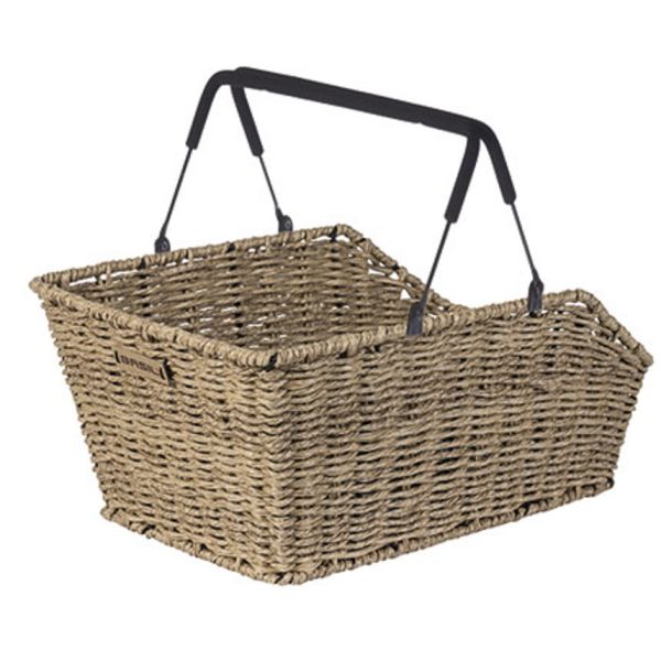BASIL Fietsmand cento rattan look multi system 40 x 25 x 12 cm - seagrass