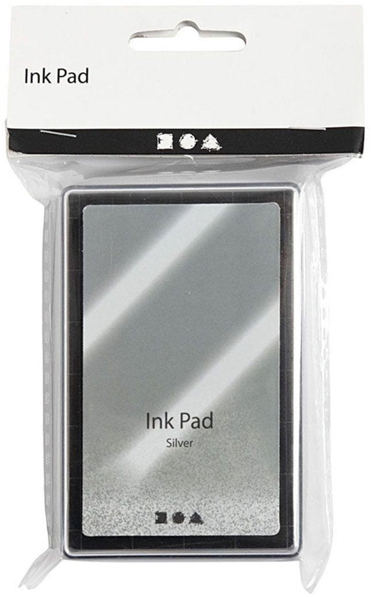 Creativ Company Stempelinkt, zilver, h: 2 cm, afm 9x6 cm, 1 stuk