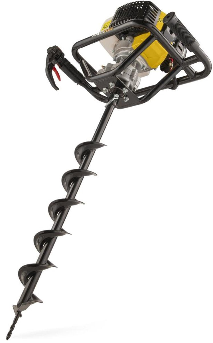 POWERplus benzine grondboor powxg50552 - 52 cc, 800 mm boorlengte, 1.2 l tankinhoud, met boor 100 mm
