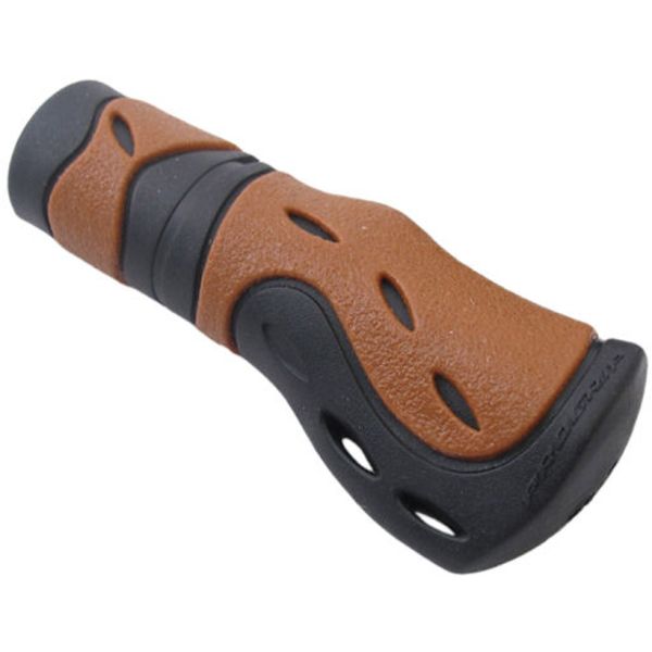 Pro Grip Handvat ergonomisch-gel lang-model zwart bruin (per stuk)