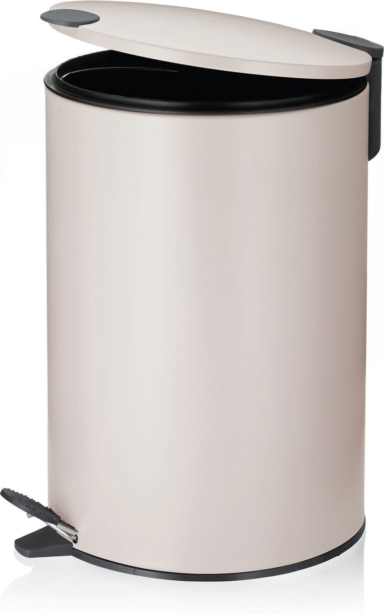 Kela Pedaal afvalemmer, 12 l, beige - | mats