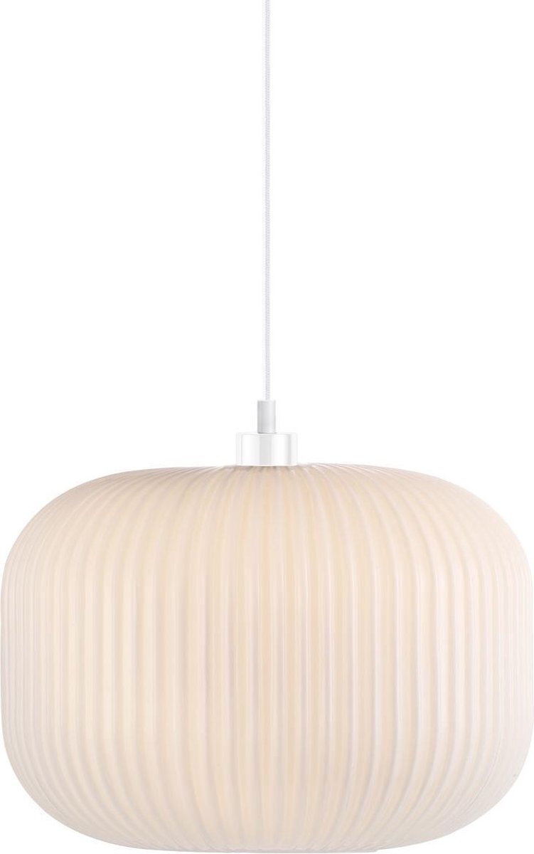 Nordlux milford 30-hanglamp-e27-opaal glas wit