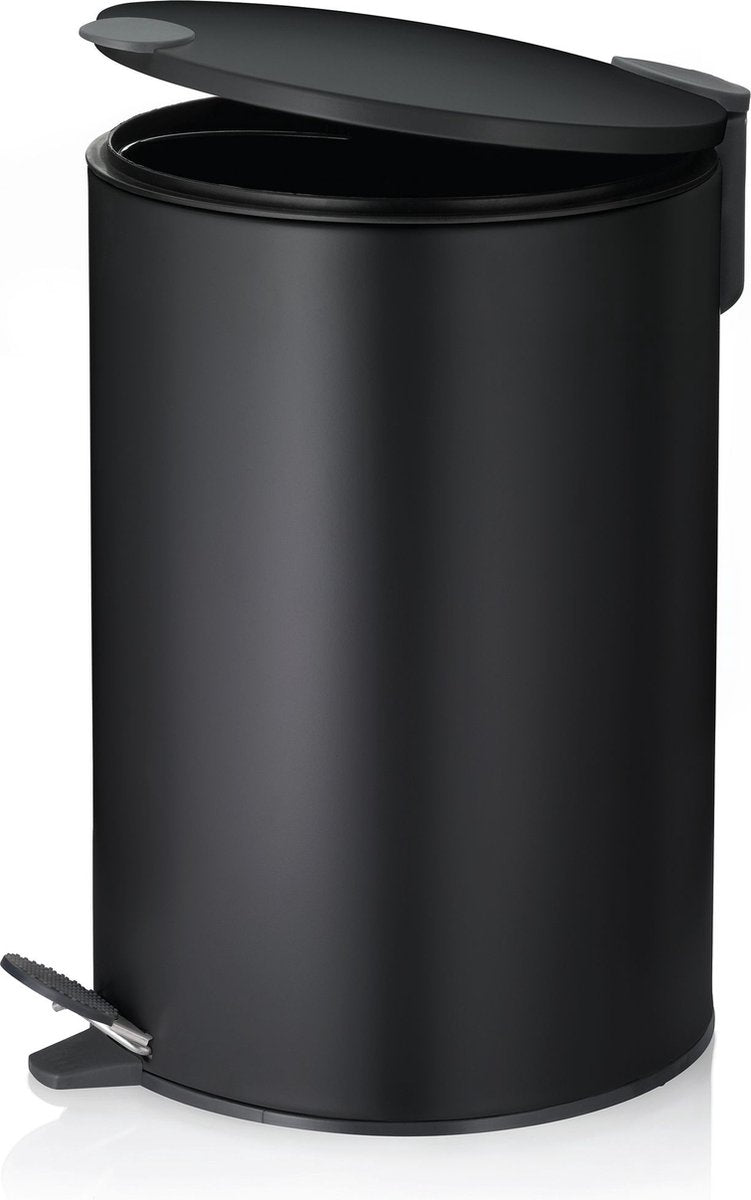 Kela Pedaal afvalemmer, 12 l, zwart - | mats