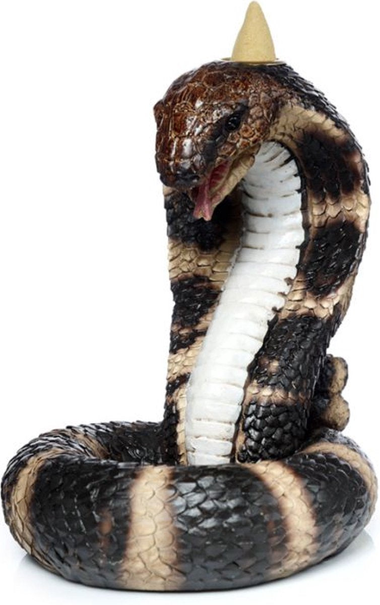 AW Gifts Opgerolde cobra slang backflow wierookhouder