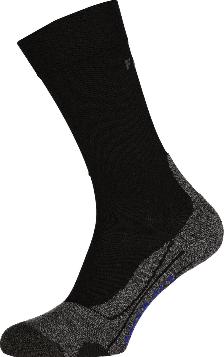 FALKE tk2 cool anti-blaar dik lyocell functioneel materiaal wandelsokken heren zwart - maat 46-48