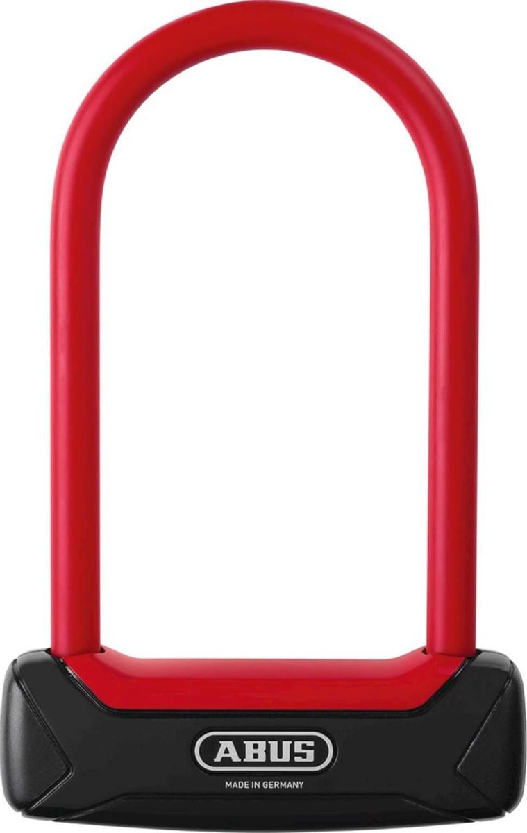 ABUS beugelslot granit plus 640 135hb150 - extra licht fietsslot met ronde beugel - -security level 12 - zwart rood