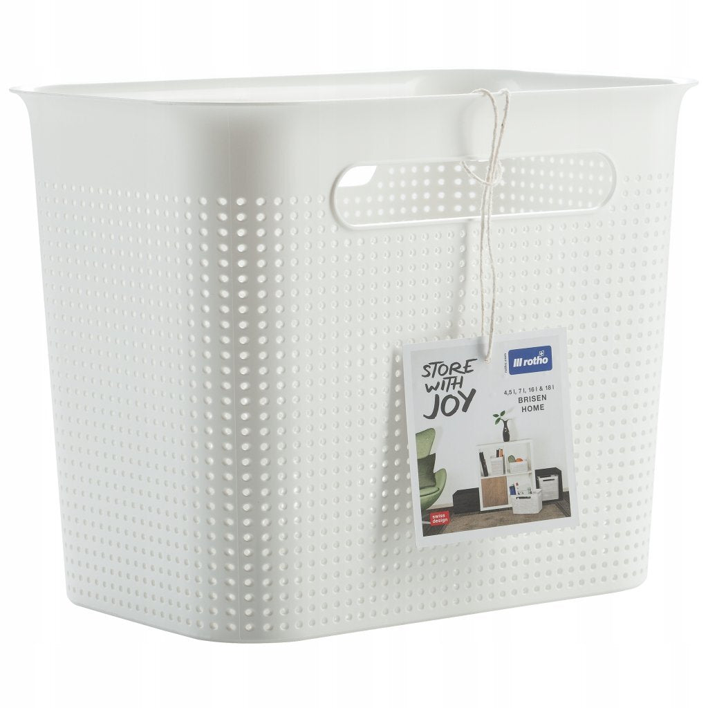 Rotho brisen opbergmand 26.2x18x21.1 cm 7l wit