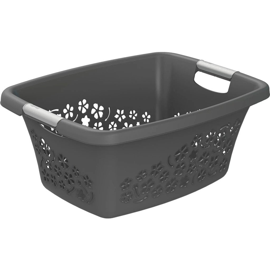 Rotho flowers wasmand 25l antraciet